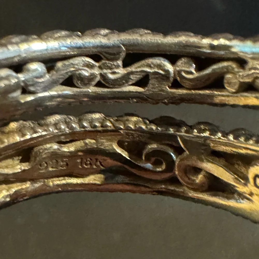 Barbara Bixby Sterling & 18k Multi-Gemstone Cobra Ring - Picture 7 of 11